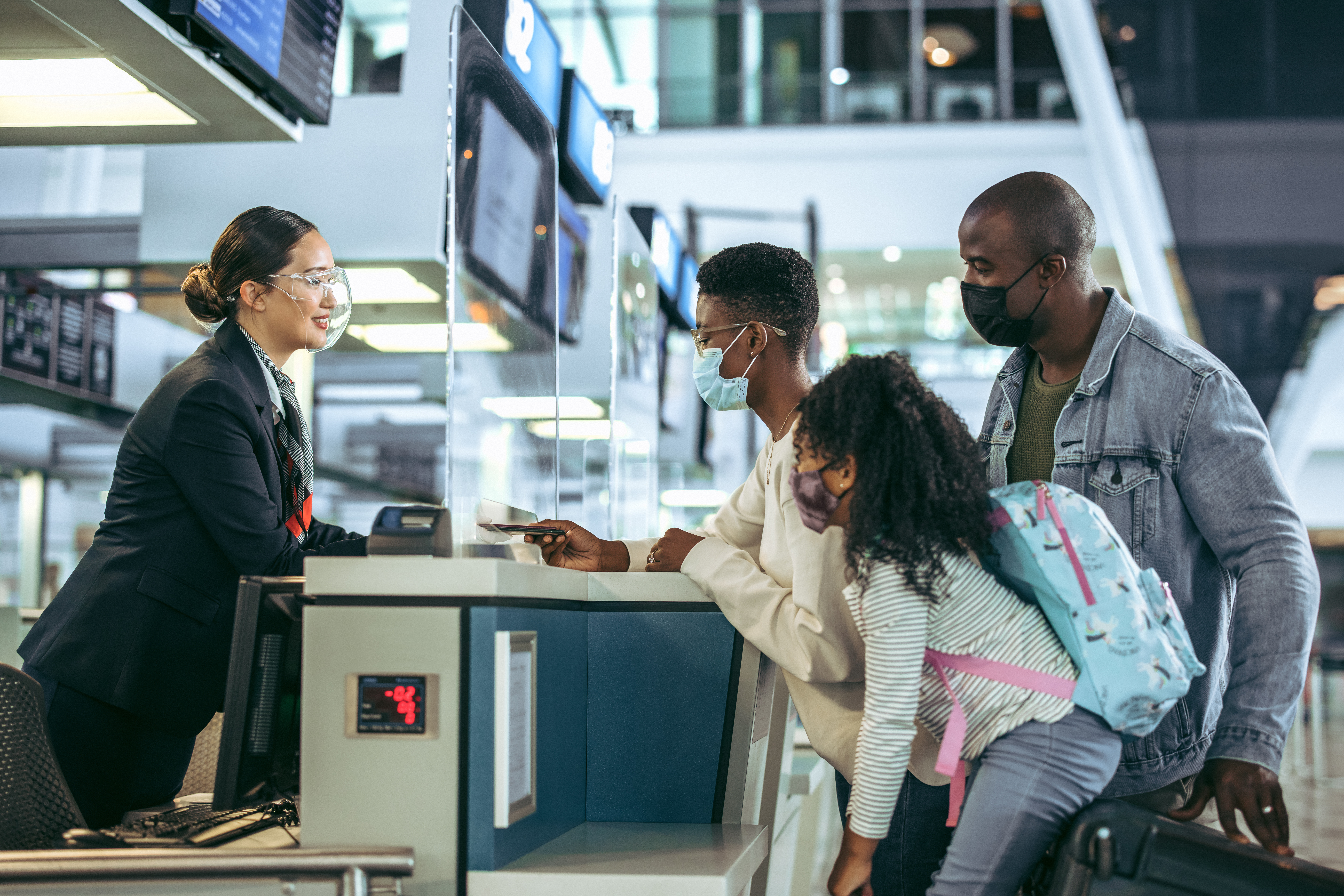 Kids at airport